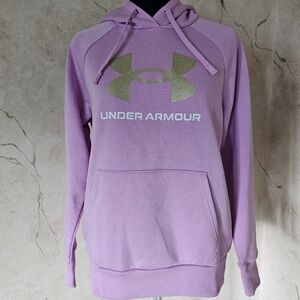 Under Armour Long Sleeves Pink Pullover Hoodie Sweatshirt Women's Size Small